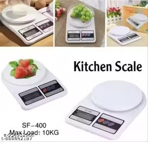 Electronic Digital 1Gram-10 Kg Weight Scale Lcd Kitchen Weight Scale Machine Measure for measuring fruits,shop,Food,Vegetable,weight machine Weighing Scale for grocery,shop,jewellery, Weighing scale (White