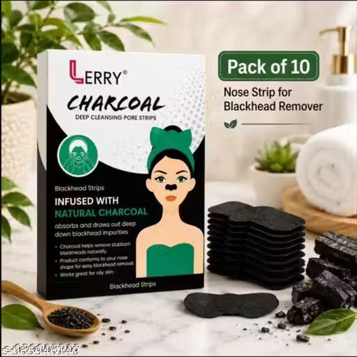 Natural Charcoal Nose Strips Pack of 10 – Oil & Blackhead Control