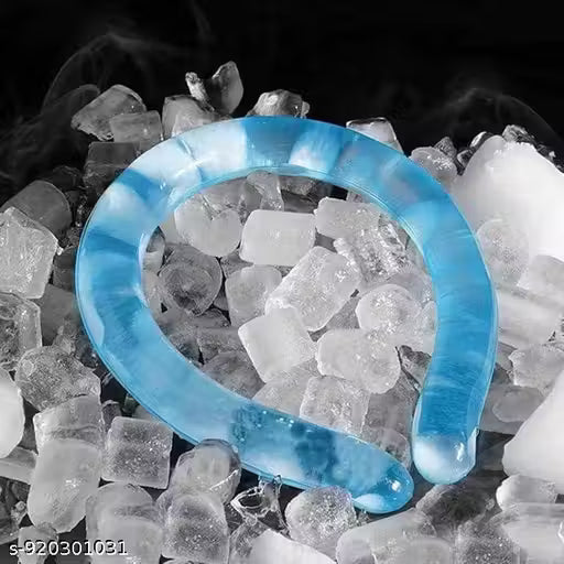 J R K Instant Cooling Neck Ring for Summer Heat Relief, Reusable Ice Gel Collar for Neck Cooling, Lightweight & Comfortable Wearable Cooling Band for Travel, Office, Outdoor & Sports Use